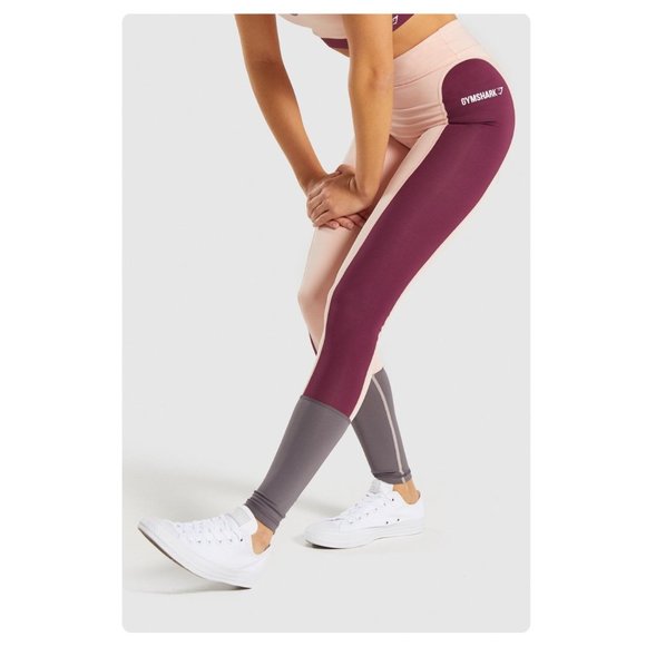 gymshark dark ruby leggings